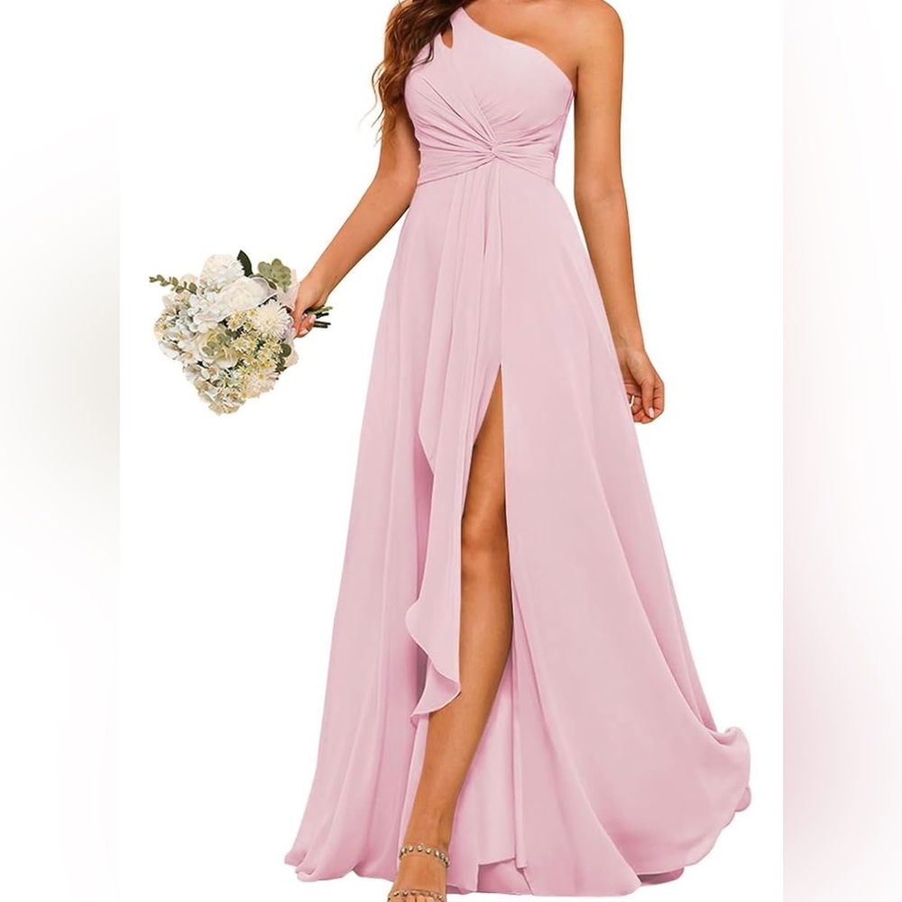 Elegant Pink Bridesmaid Dress